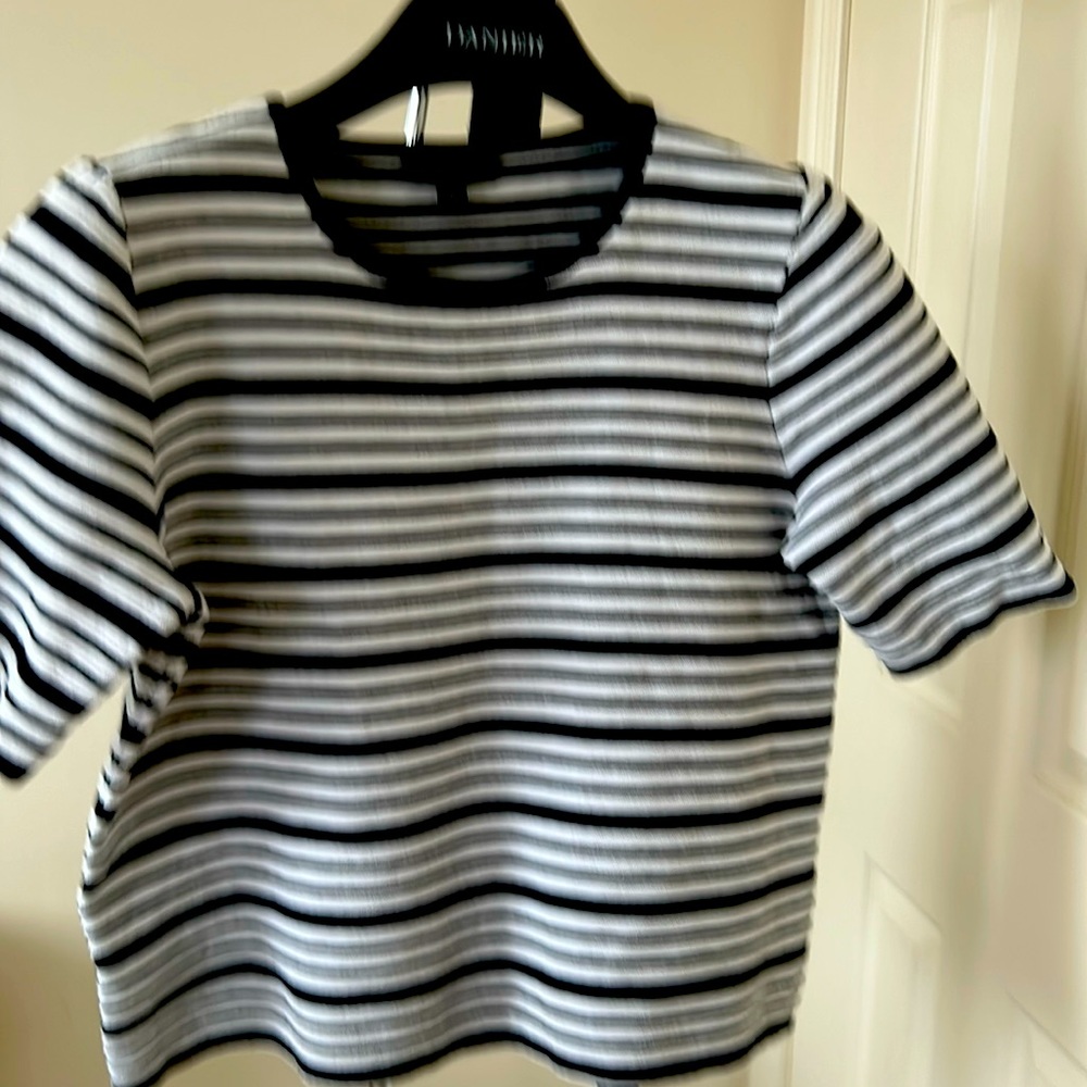 Stripped sweater with a matching skirt